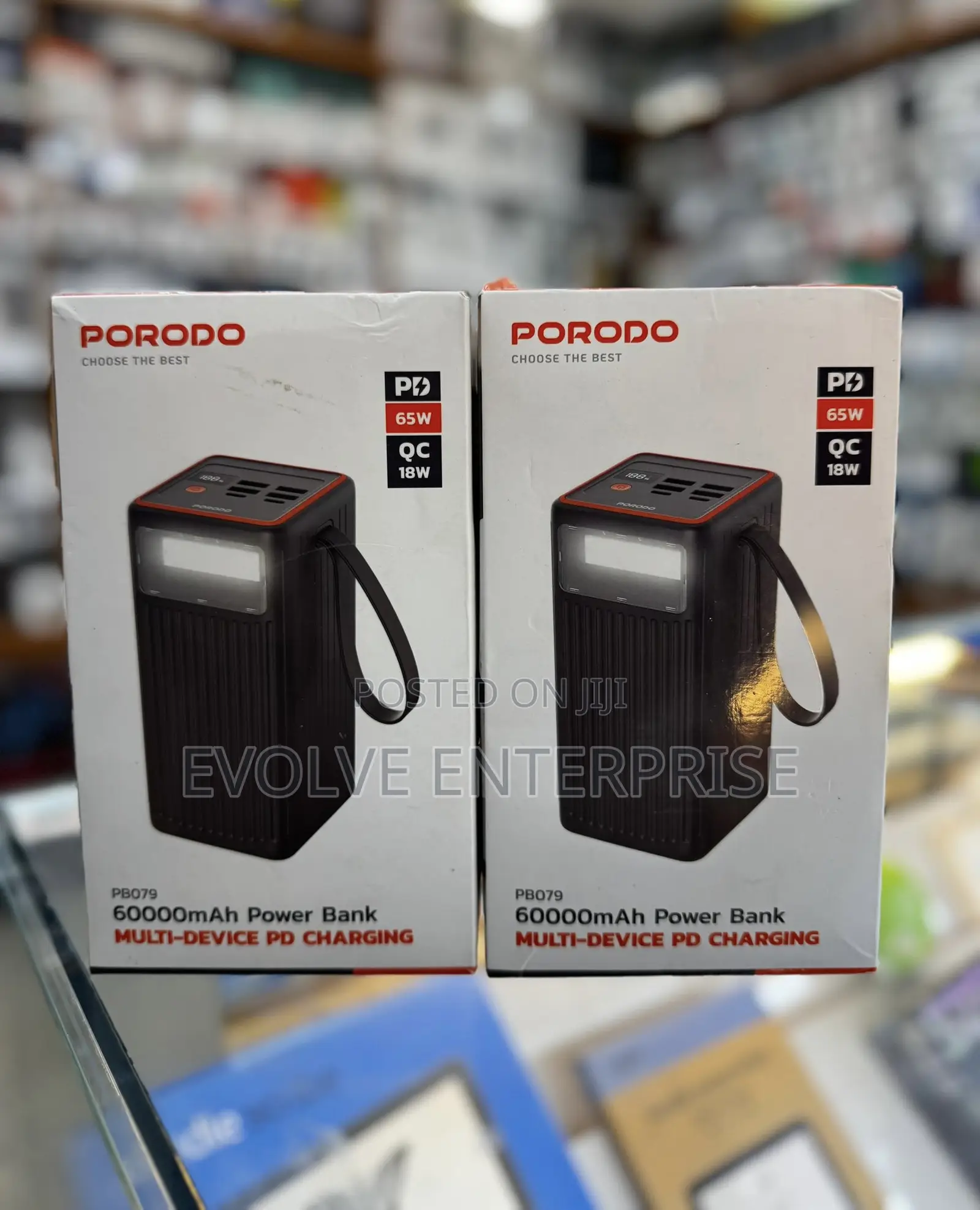 Porodo 60000mah Power Bank Multi-Device Pd Charging