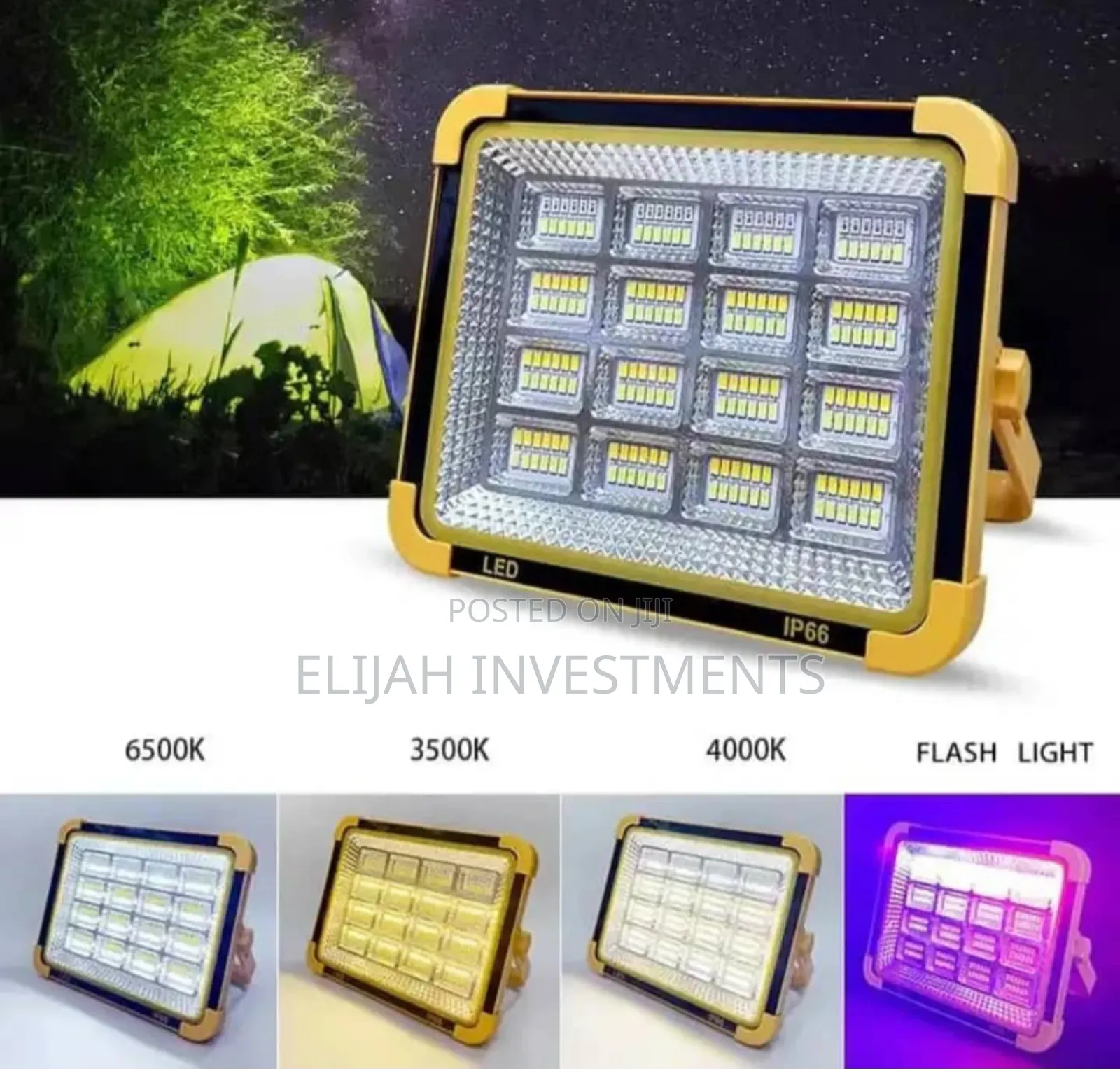 Multifunction High Power Rechargeable Flood Light