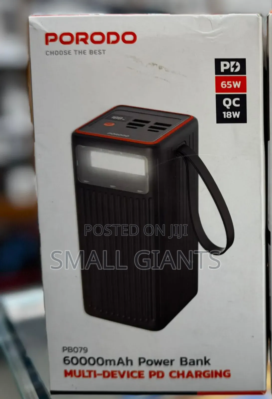 Porodo 60000mah High Capacity Power Bank