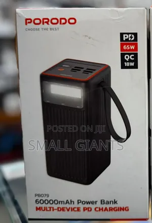 Porodo 60000mah High Capacity Power Bank