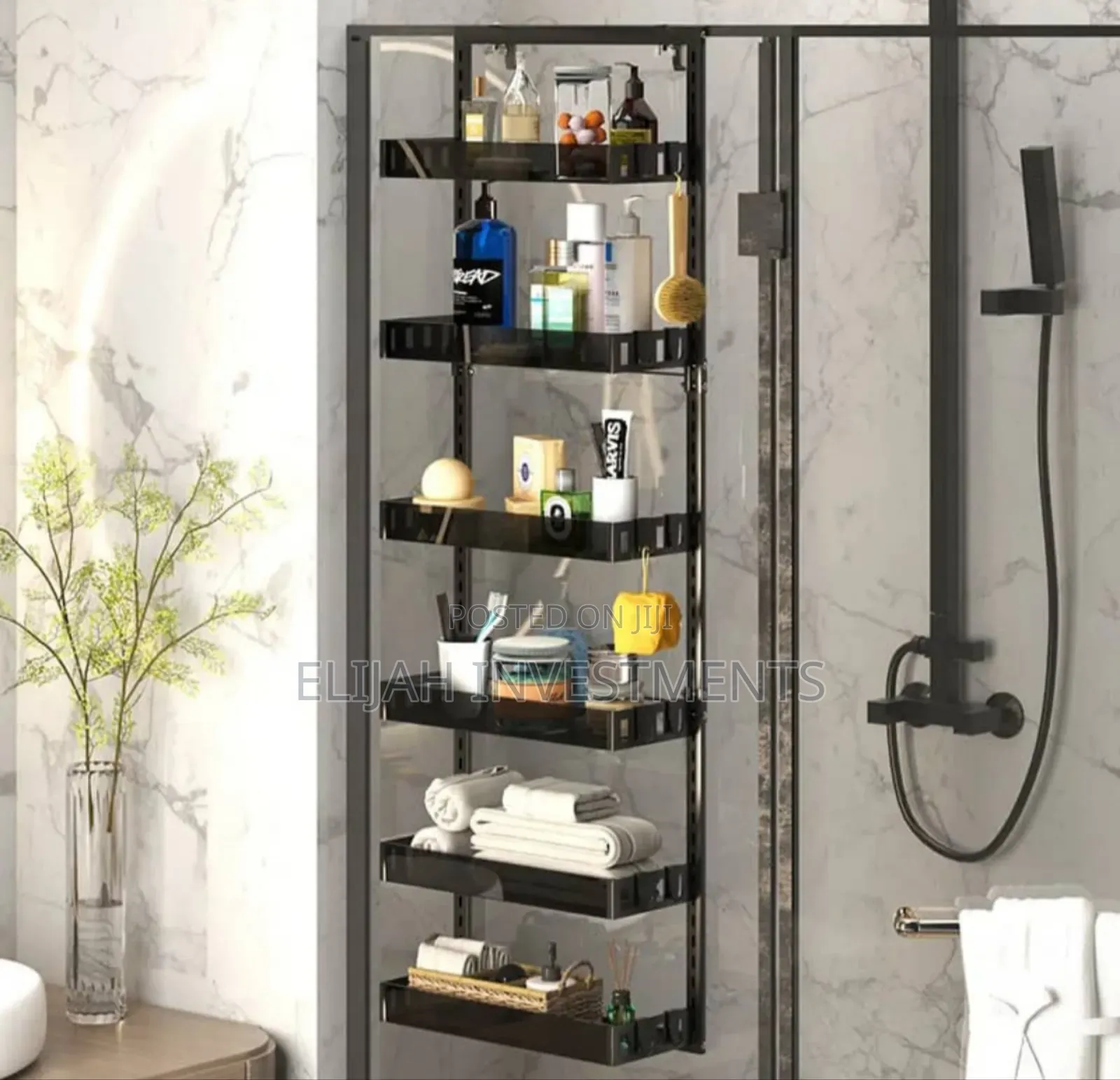 Kitchen Bathroom Over the Door Hanging Storage Shelf