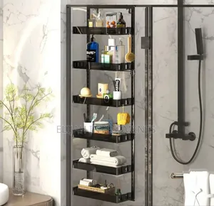 Kitchen Bathroom Over the Door Hanging Storage Shelf