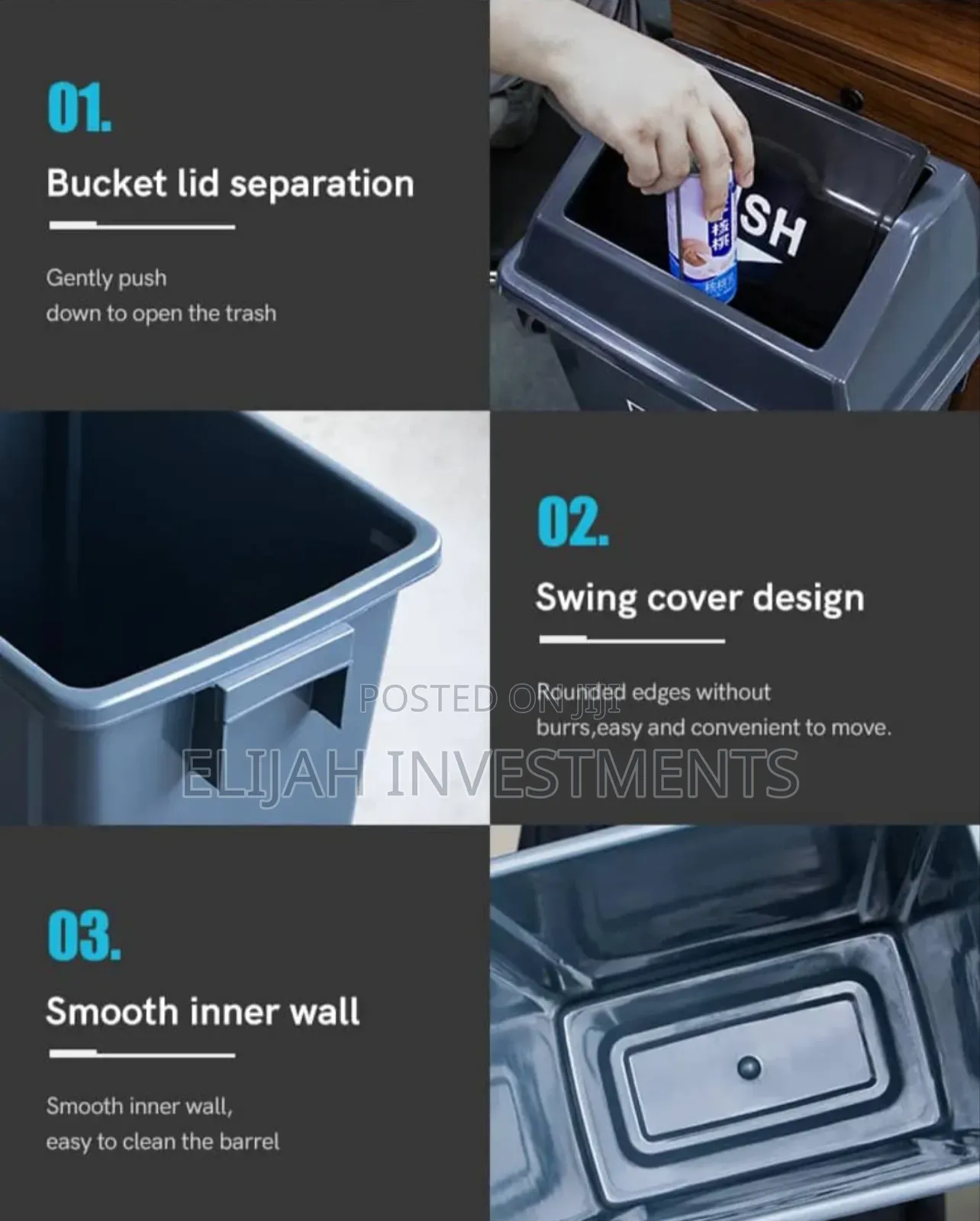 15litres High Quality Indoor Dustbin