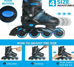 Quality Adjustable Inline Skates for Kids Adults With Gears