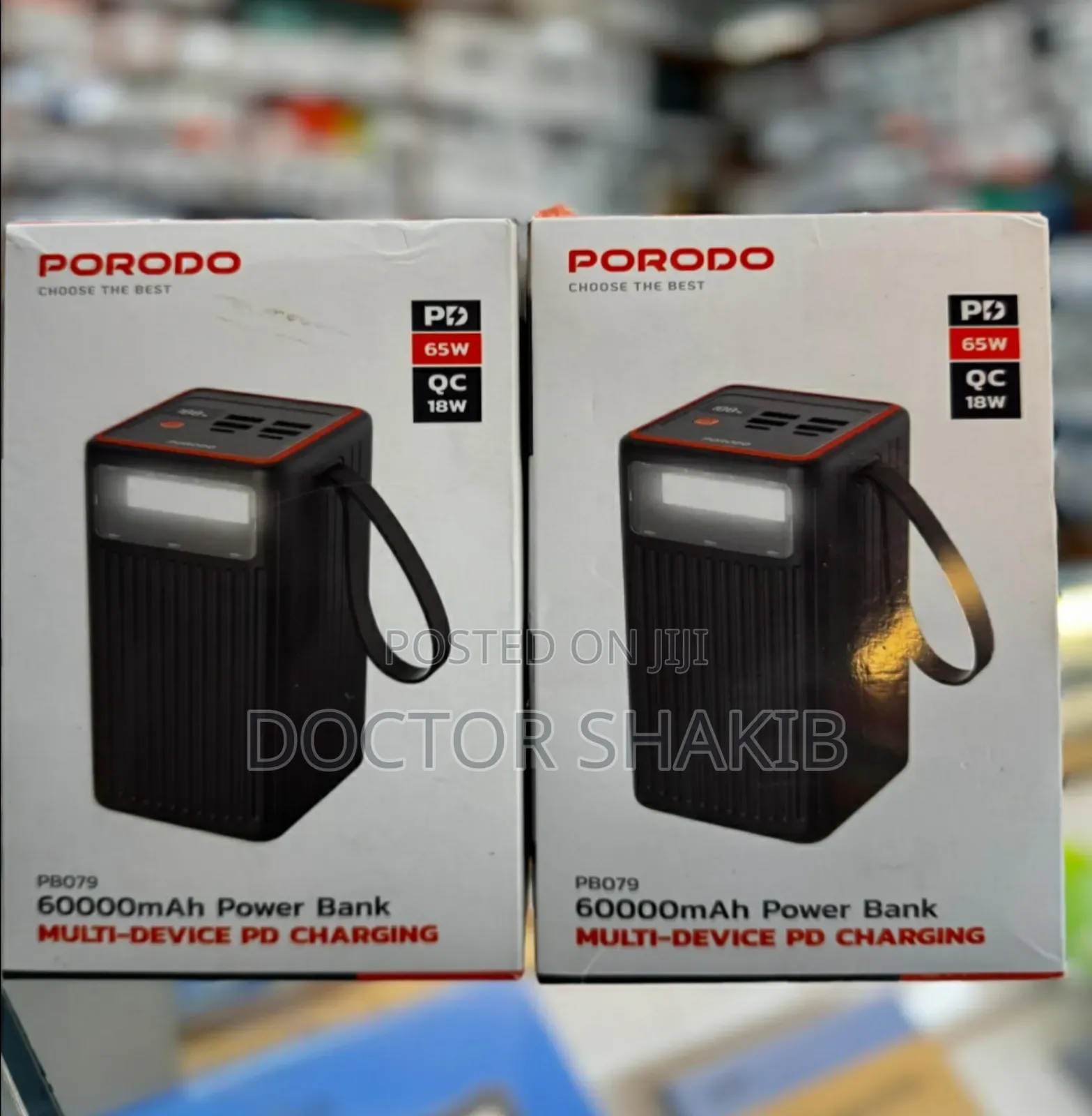 New Porodo 60000mah High Capacity Power Bank