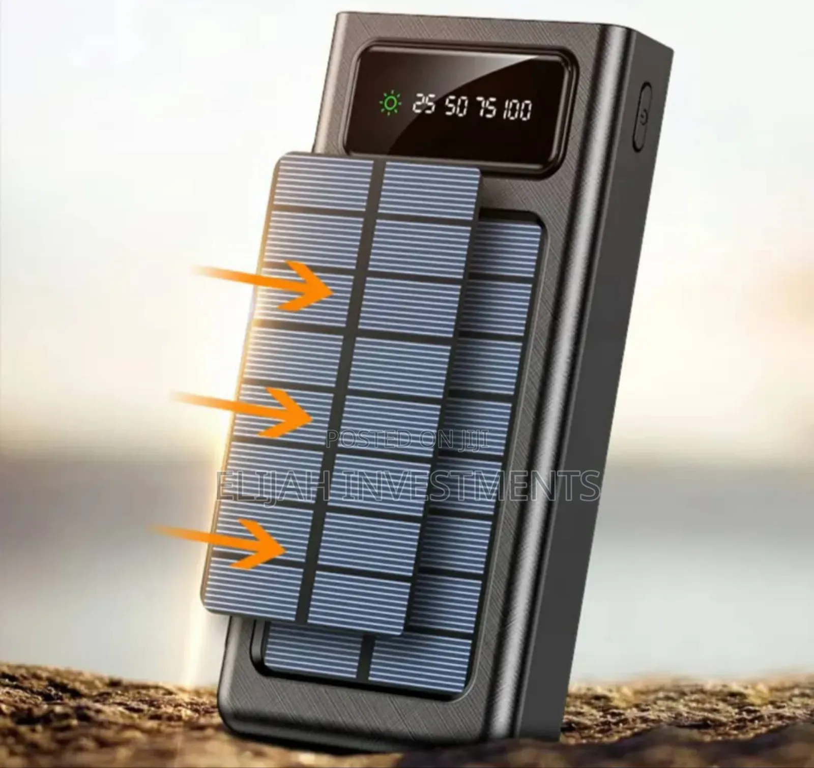 Portable Solar and Electric Charging Power Bank 20000mah