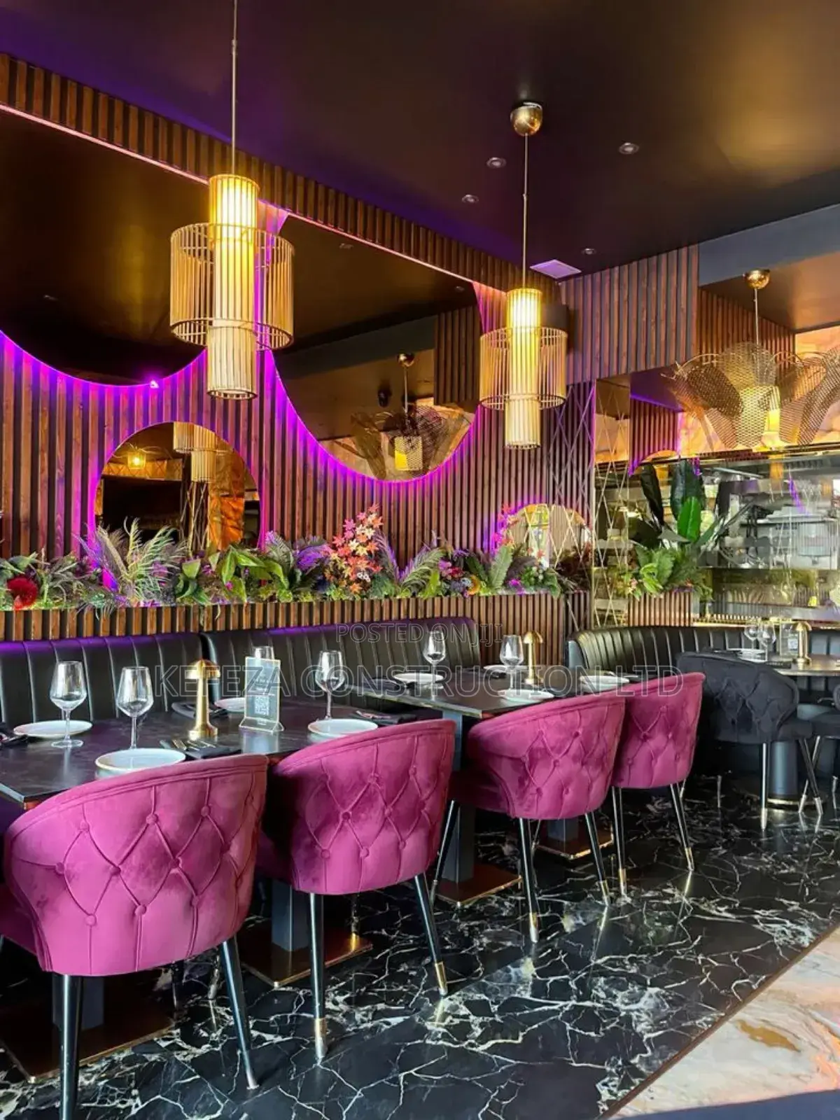 Bar and Restaurant Interiors and Customization of Furnitures
