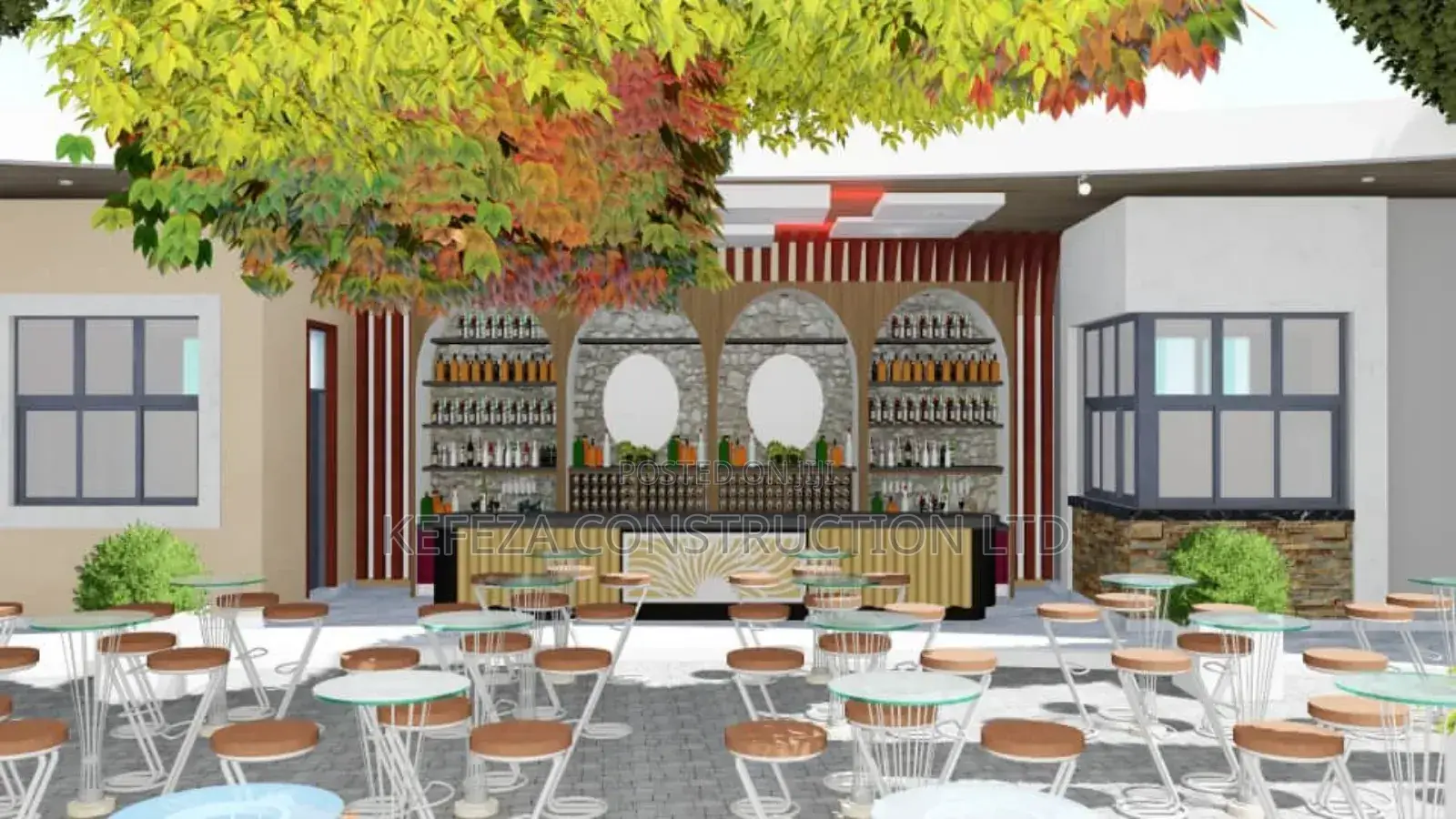 Bar and Restaurant Interiors and Customization of Furnitures