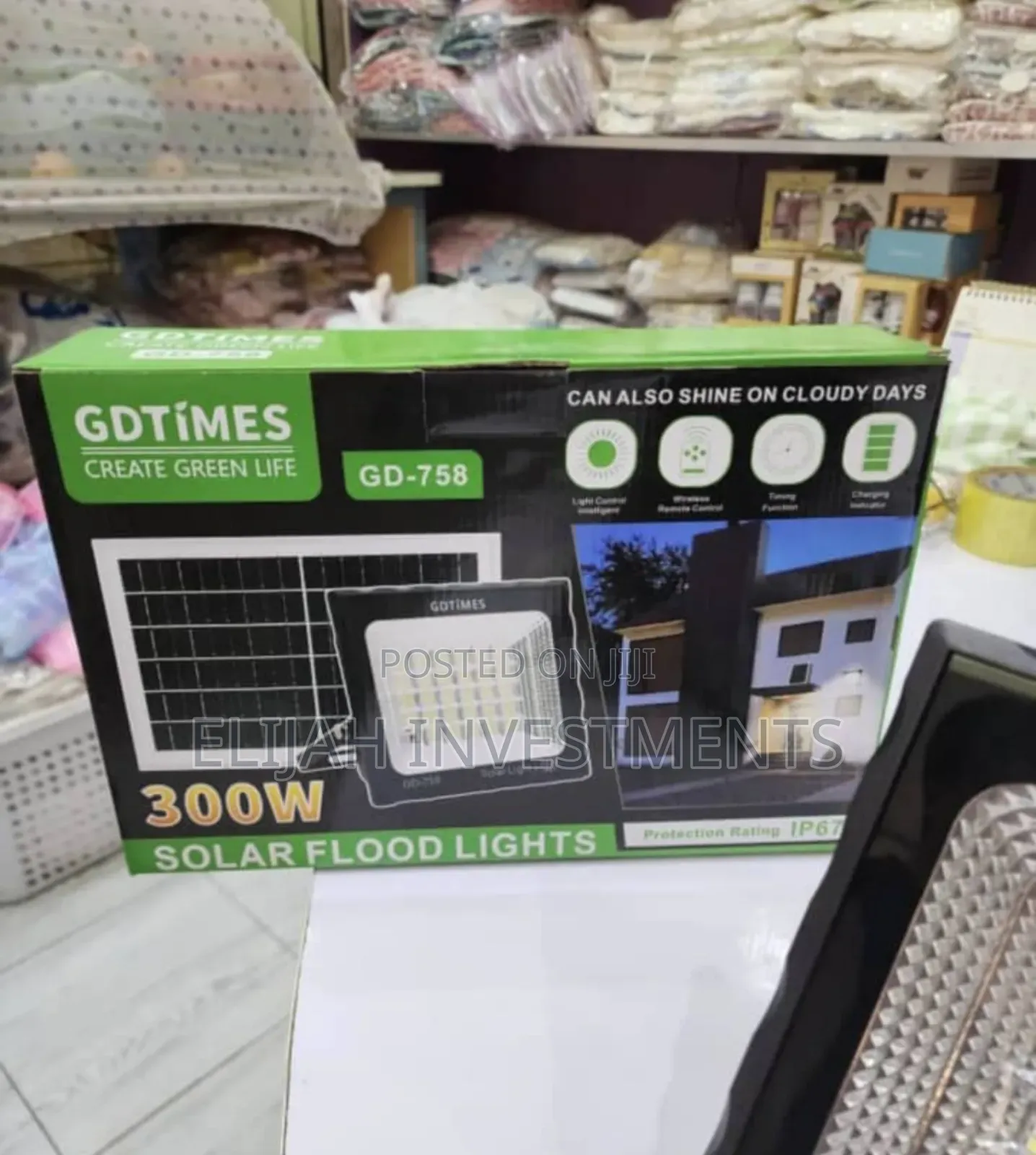 300w High Power Gdtimes Solar Flood Light