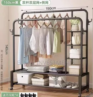 Double Pole Heavy Duty Garment Organiser Rack