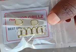 Gold- Plated Hip Hop Grillz Hollowing Out.