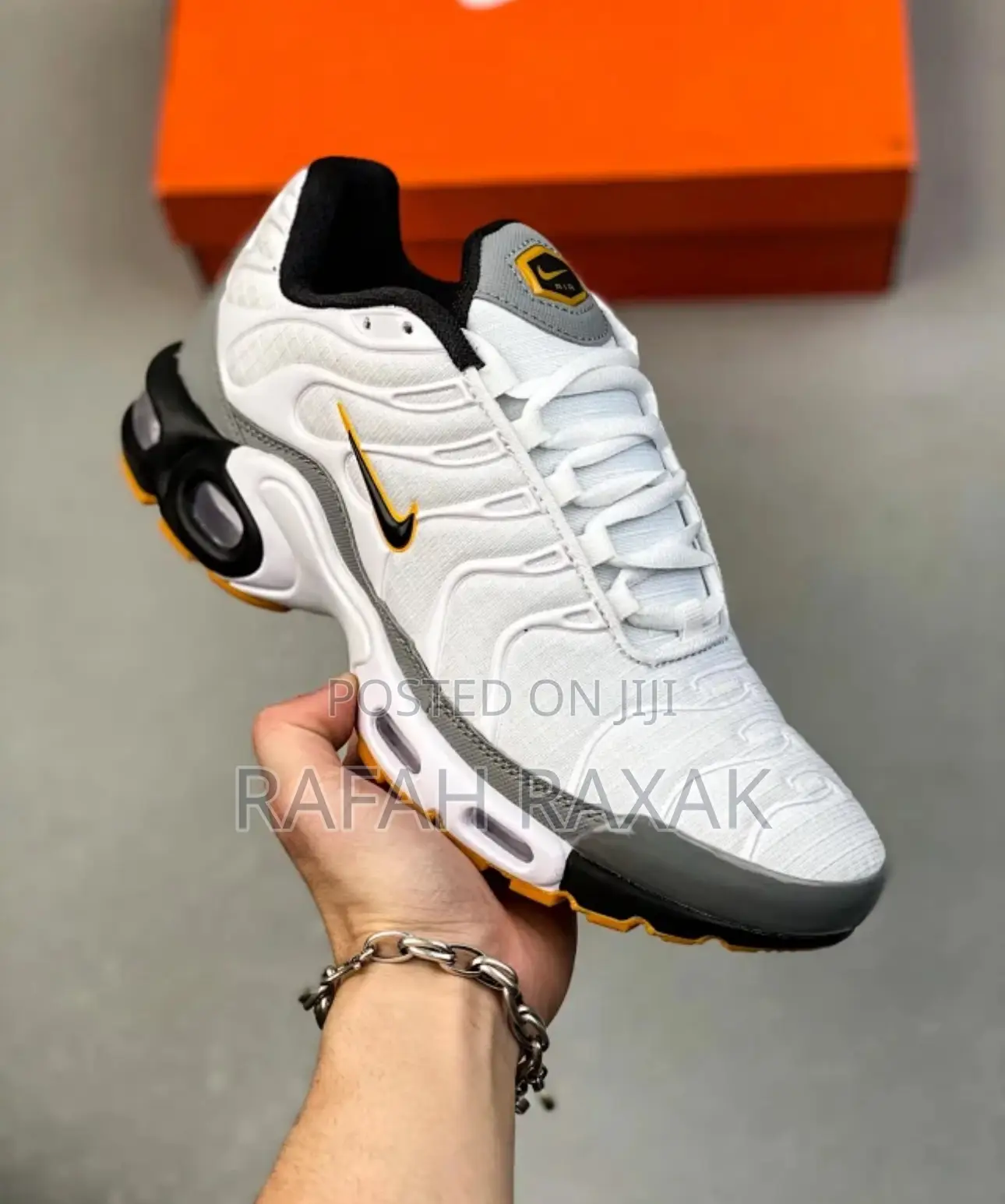 Original Nike Tn Plus “Blanco Amarillo” 2024 Sneakers