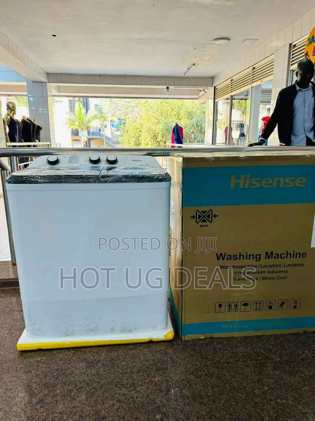 Hisense 10kg Twin Tub Washing Machine - White