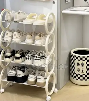 Simple Mult Layer Shoe Rack With Wheels