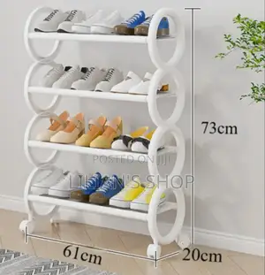 Simple Mult Layer Shoe Rack With Wheels