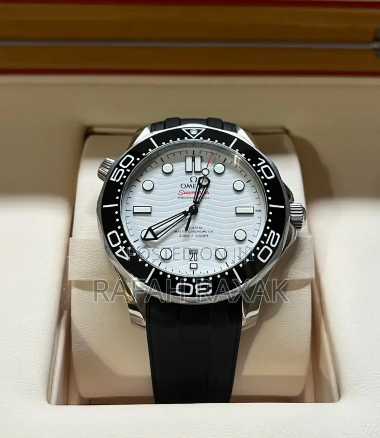 Original Omega Seamaster White Dial Rubber Straps Watch