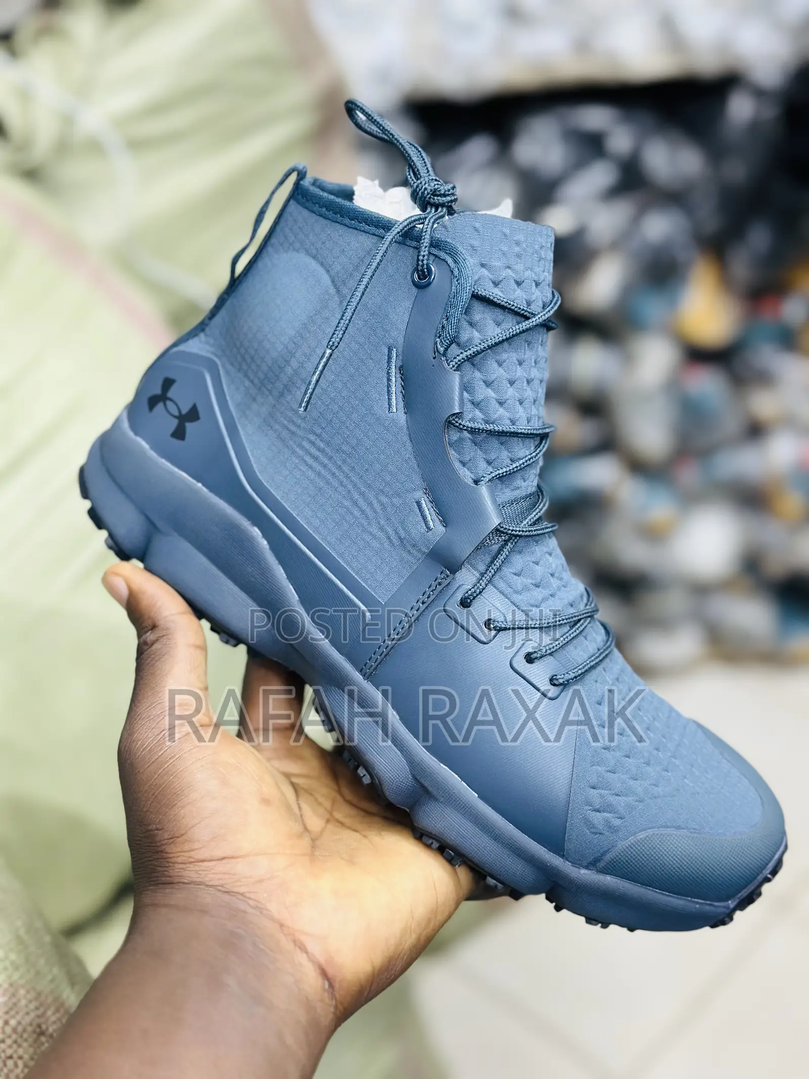 Original Blue Under Armour Speedfit Hike High Top Sneakers