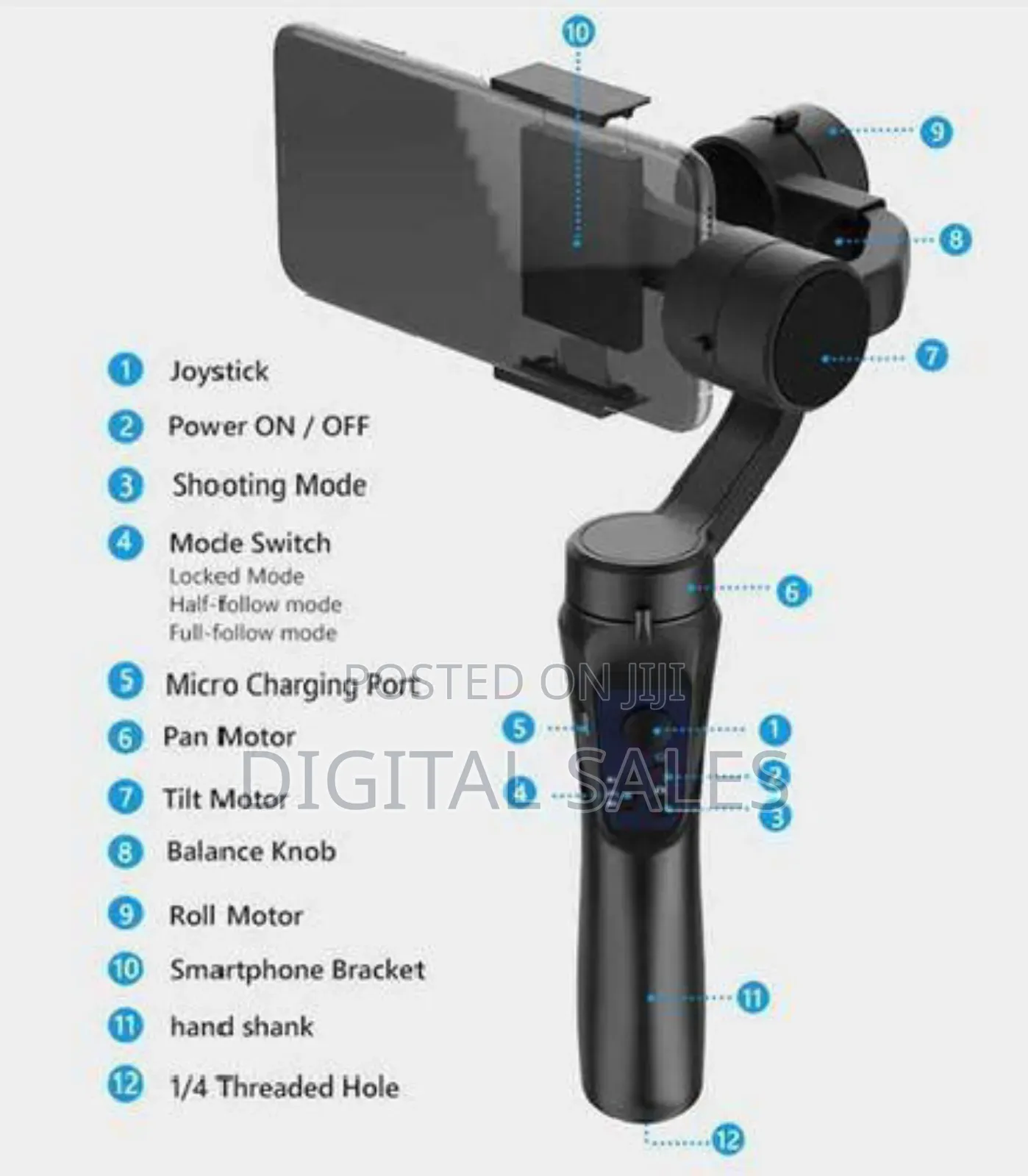 New 3-Axis Gimbal for Smartphones and Action Cameras