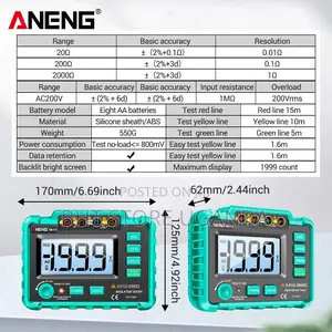 Aneng Mh14 Earth Resistance Tester