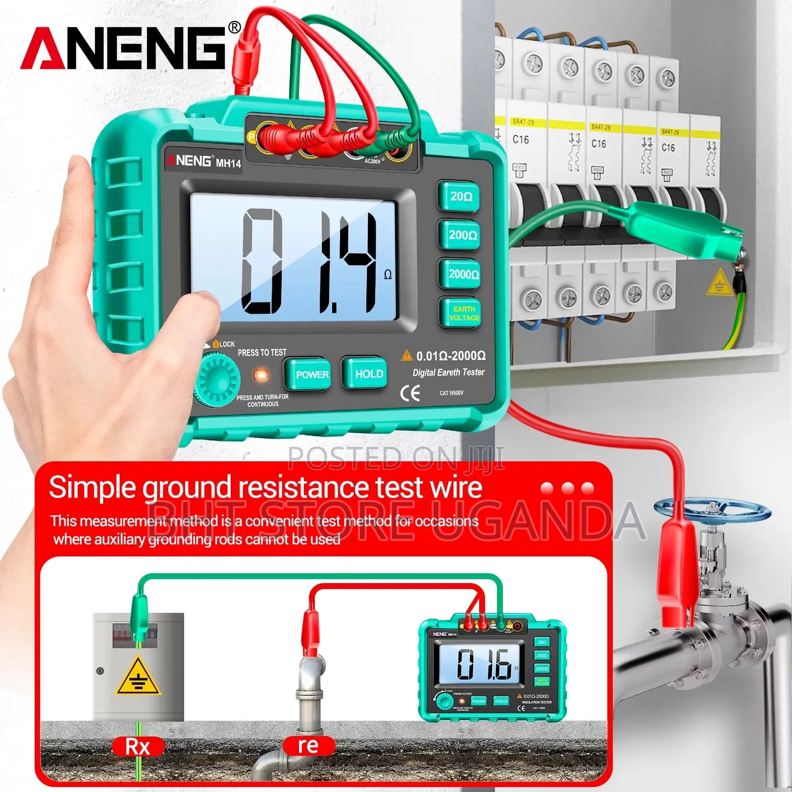 Aneng Mh14 Earth Resistance Tester