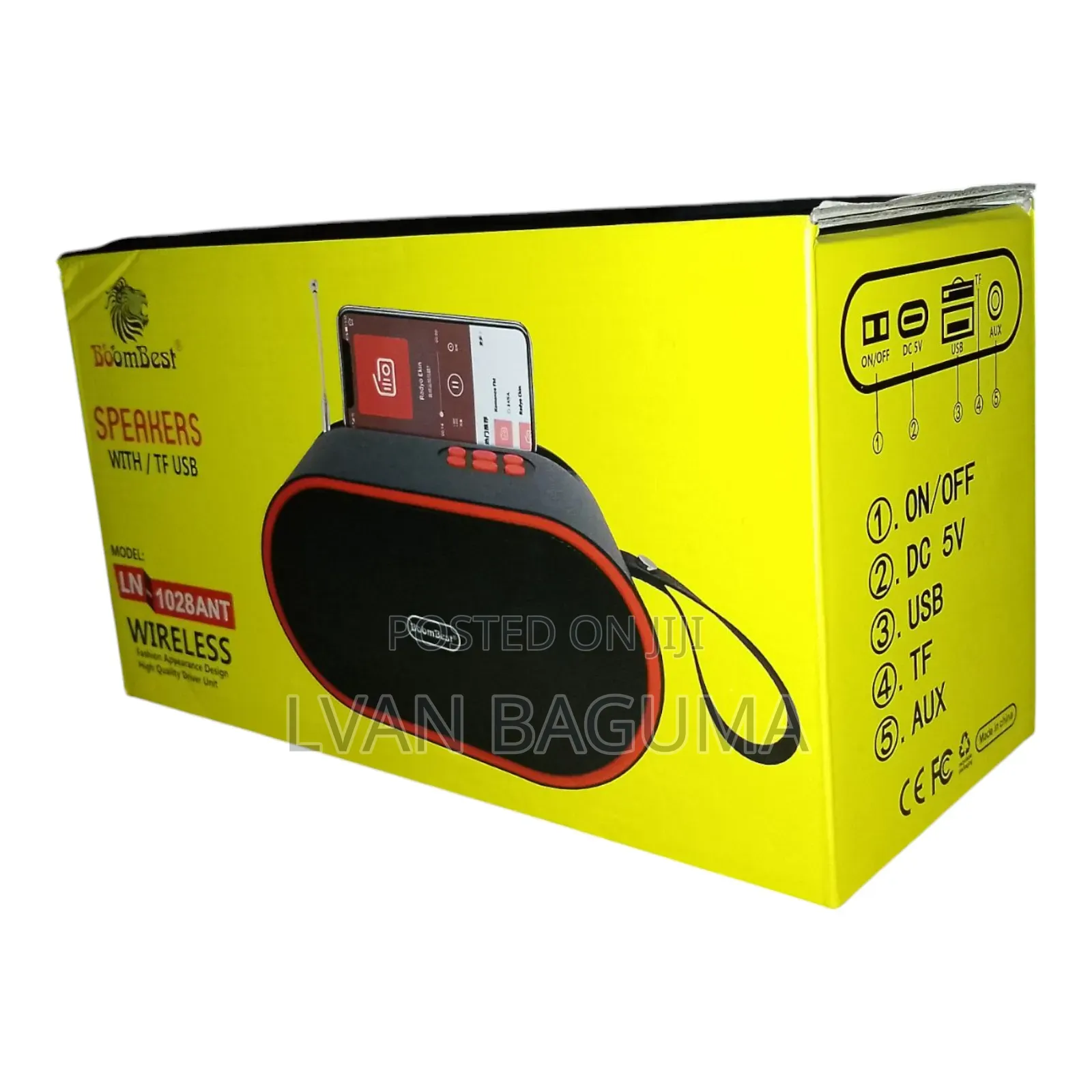 Super Bass Boombest Wireless Radio Speaker - Ln1028ant