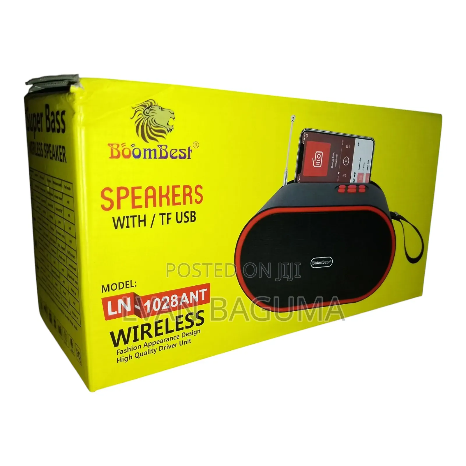 Super Bass Boombest Wireless Radio Speaker - Ln1028ant