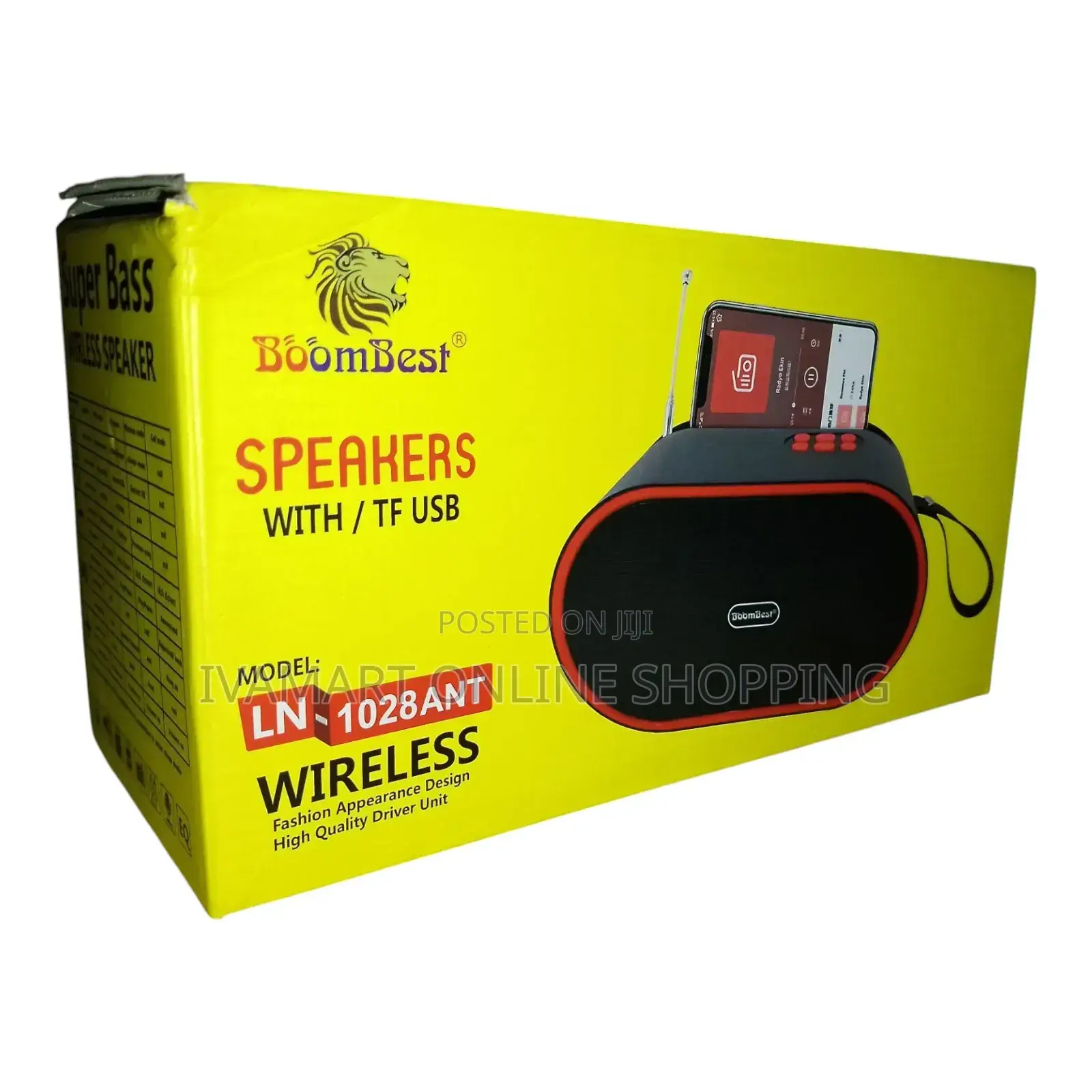 Super Bass Boombest Wireless Radio Speaker - Ln1028ant