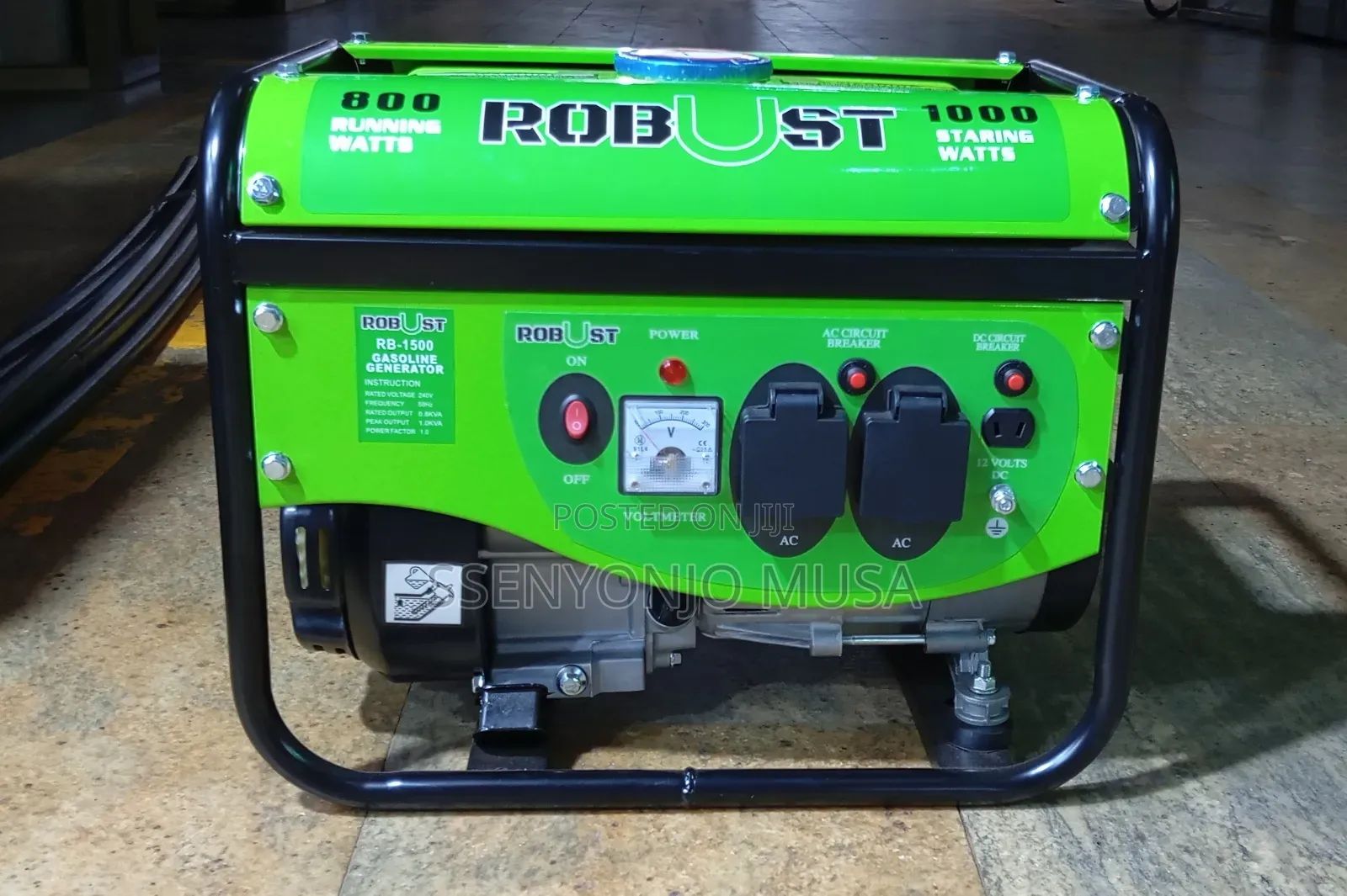 Robust Rb-1500 Gasoline Generator 800w 240v