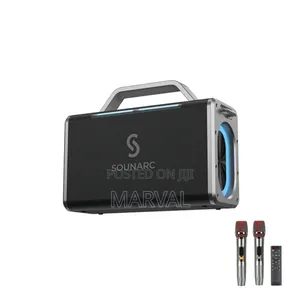 Party Portable Speaker With Dual Wireless Microphones