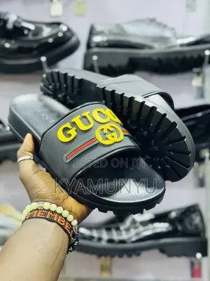 Gucci Dapper Dan Rubber Slide Sandals