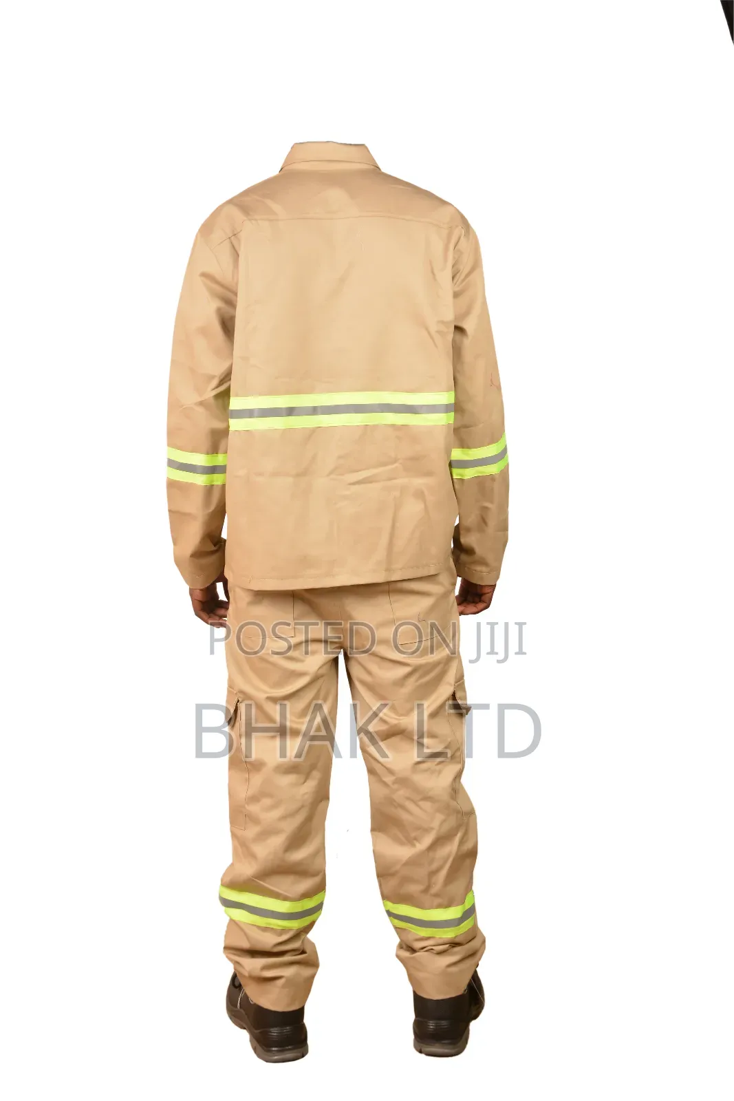 Khaki Overalls With Reflector