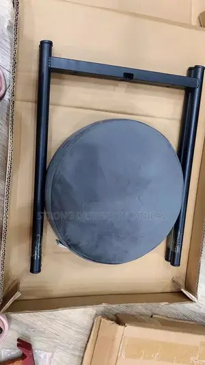 Round Cushioned Stool.