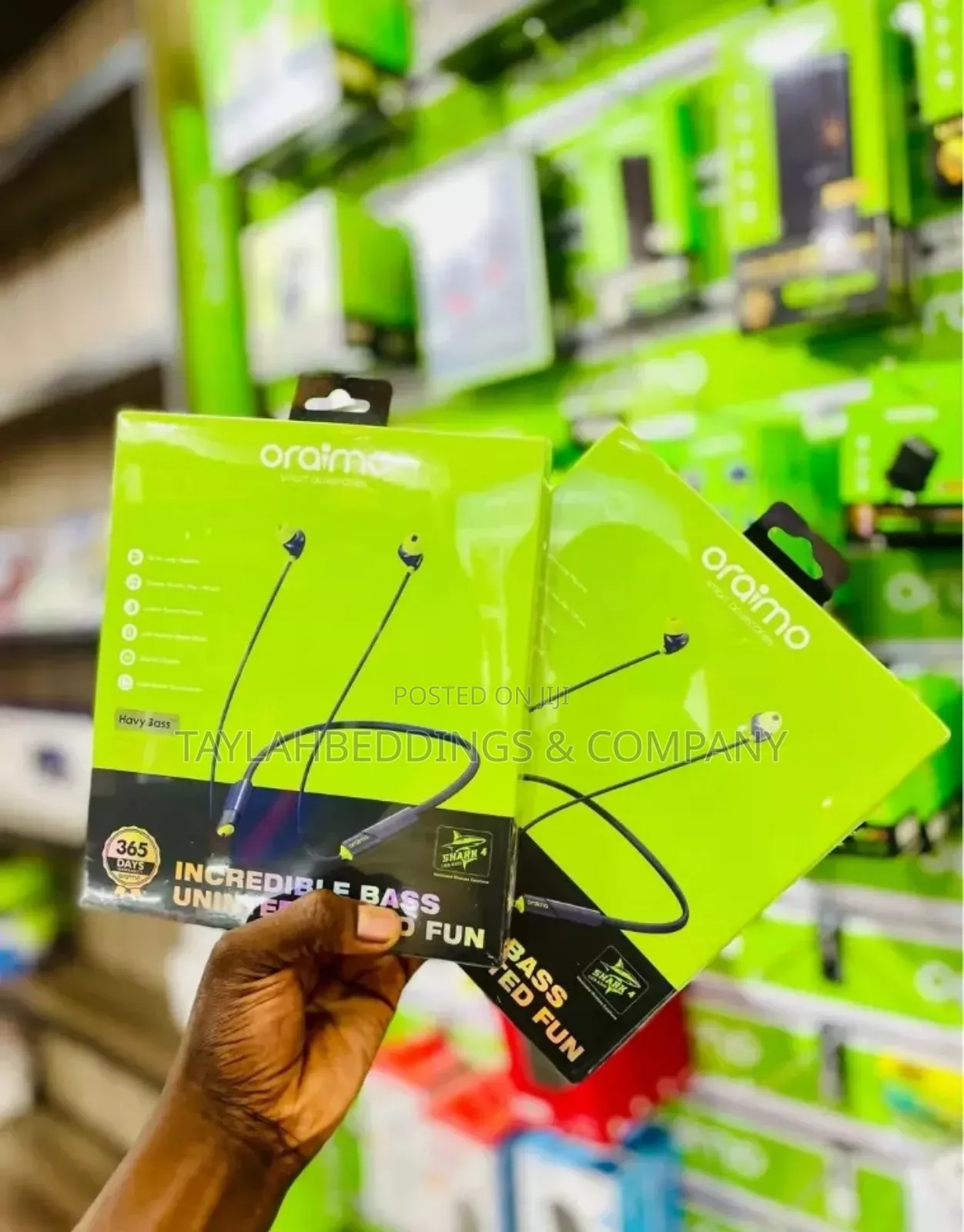 Oraimo Shark Deep Bass Neckband Wireless Gaming Headset