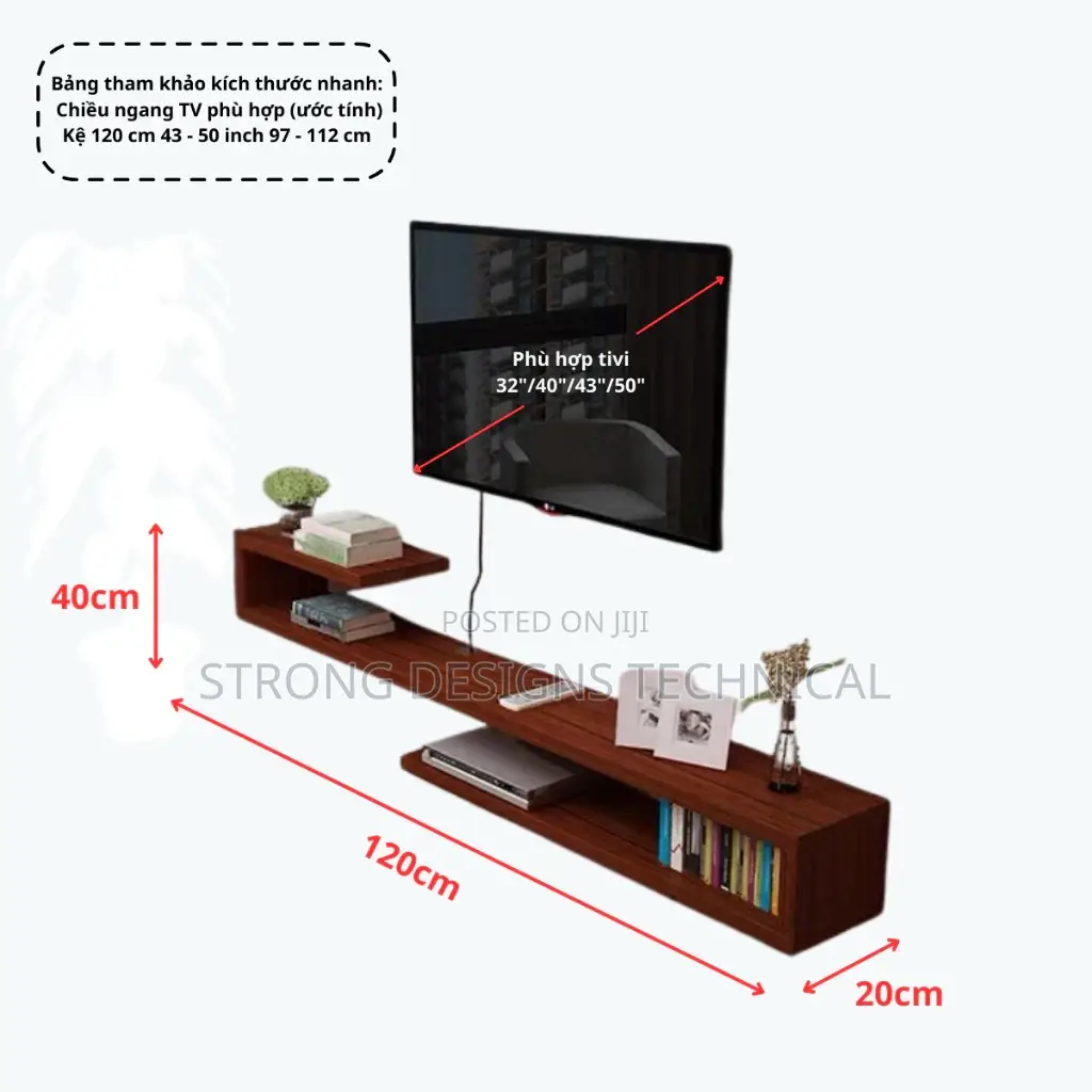 Simple 4 Ft Wall Mounted Tv Stand.
