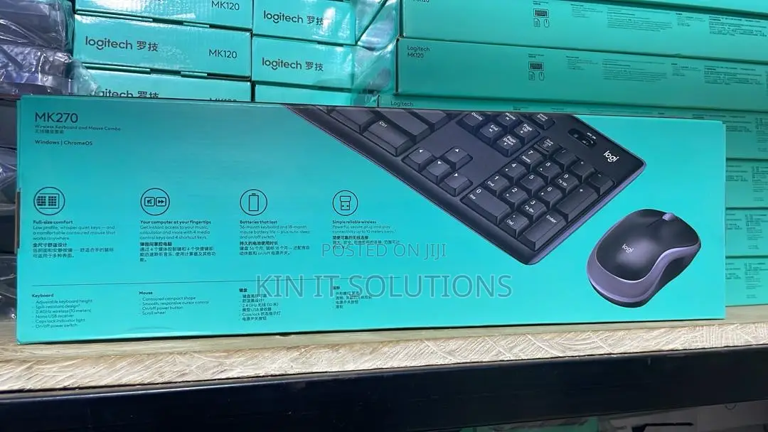 Logitech Wireless Keyboard and Mouse Combo ( Mk270)