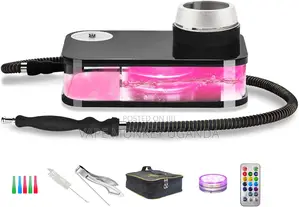 Portable Travel Hookah Set Book Acrylic Hookah With Silicone