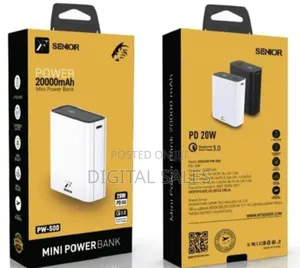 Senior 20000mah Mini Power Bank_white