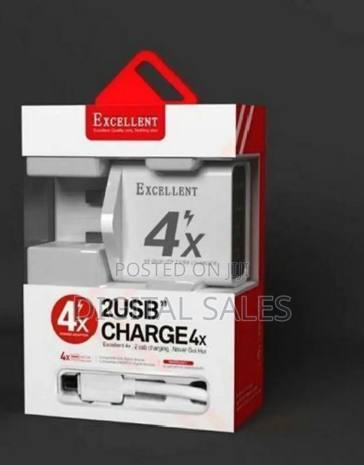 Type C Charger/2usb Port Type C Charger/4x Charger_white