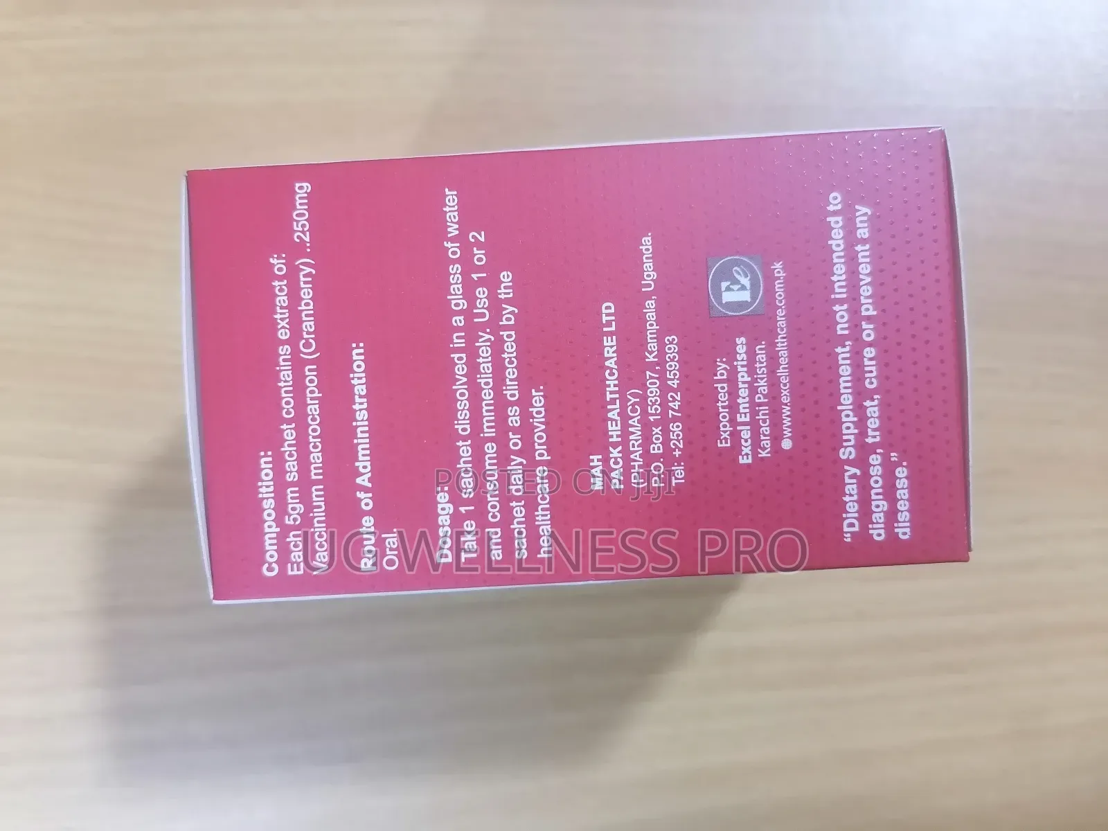 Cranberry Sachets for Uti and Urinary Infection Support 10s