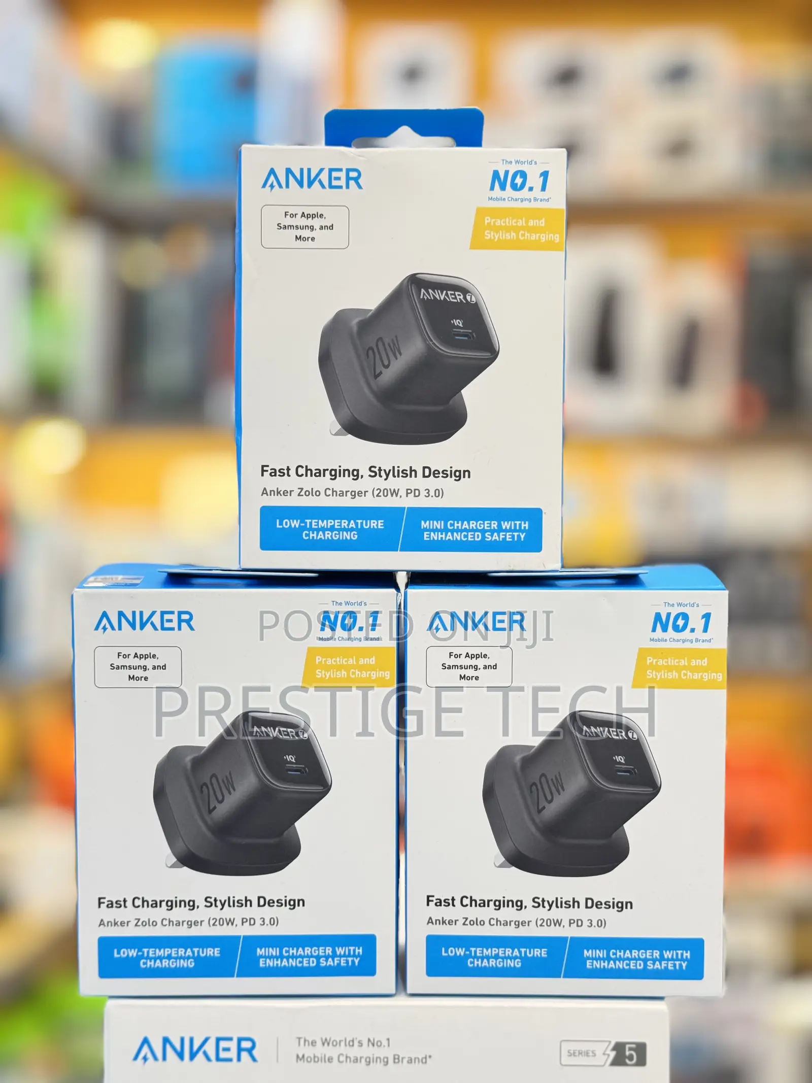 Anker Zolo Fast Charger 20w, Powerport 3 Anker Adapter