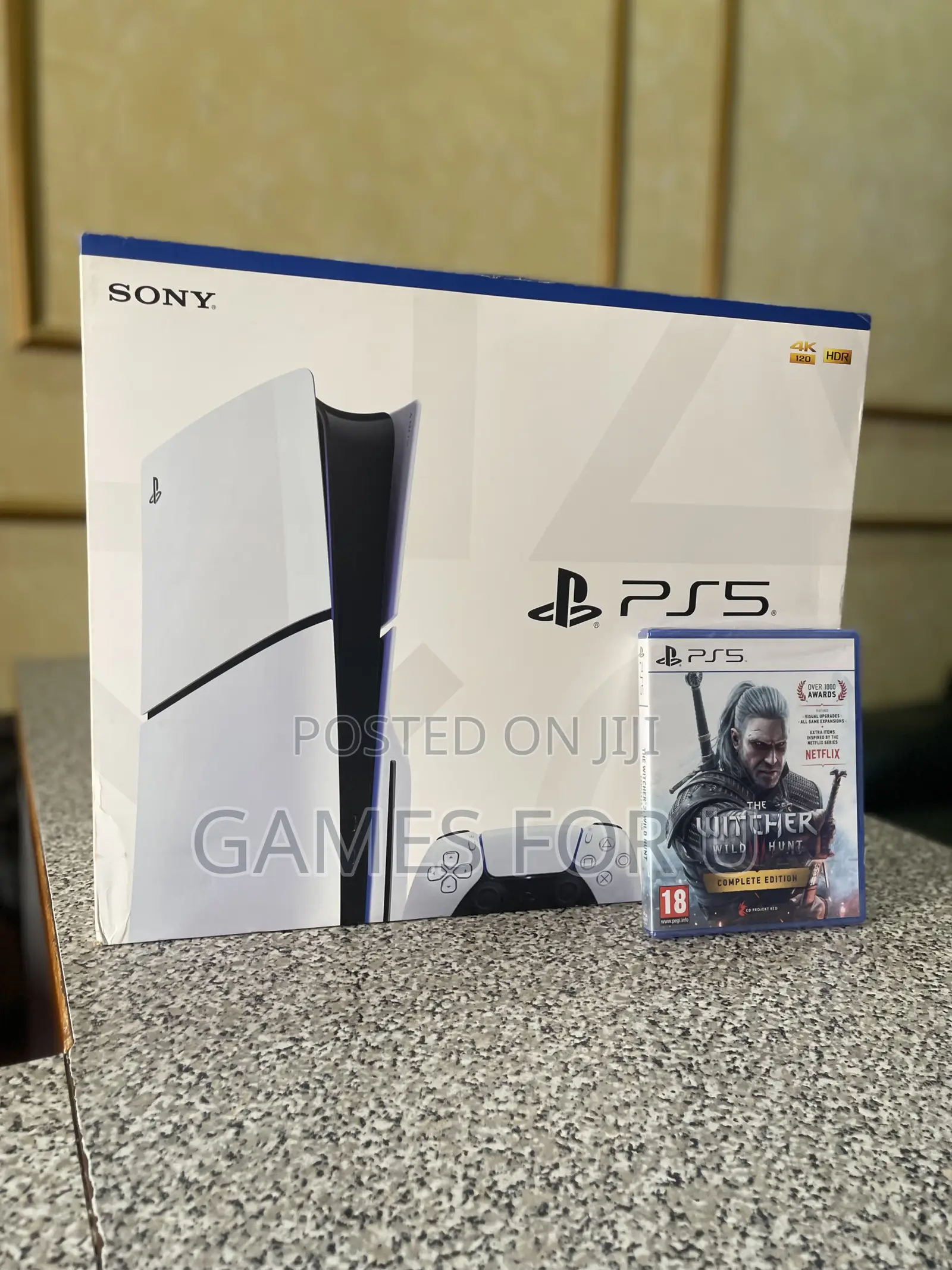 Ps5 Slim Console Eu Disc Edition With Witcher Game