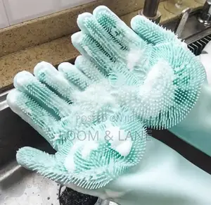 Reusable Rubber Silicone Gloves