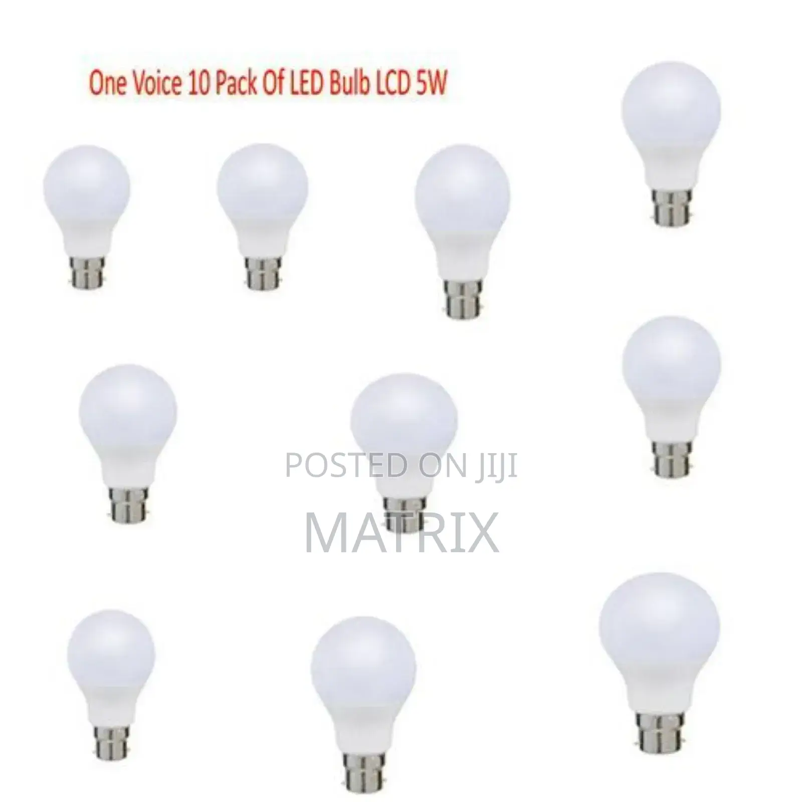 10 Pack of Led Bulbs 5w - White