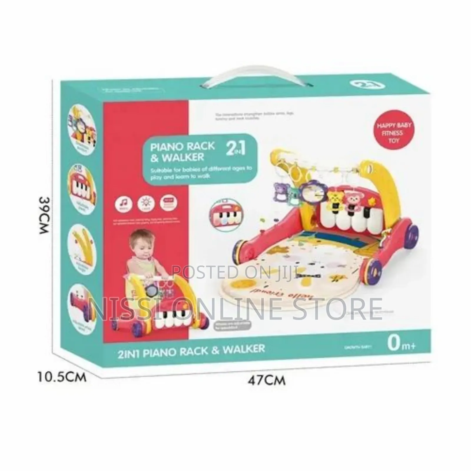 2in1 Pedal Piano Toddler Walker