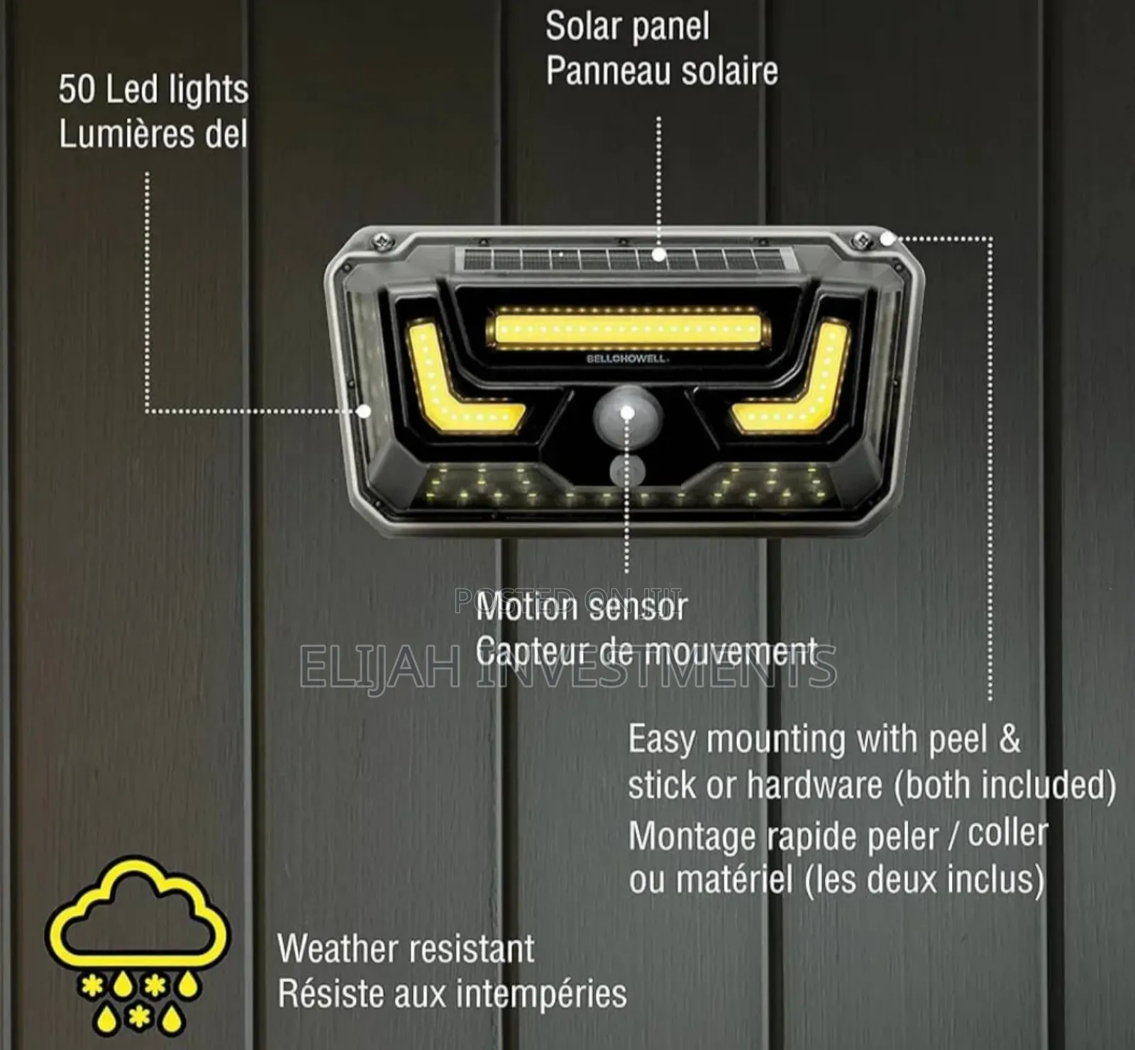Solar Bionic Wall Light Led Solar With Motion Sensor