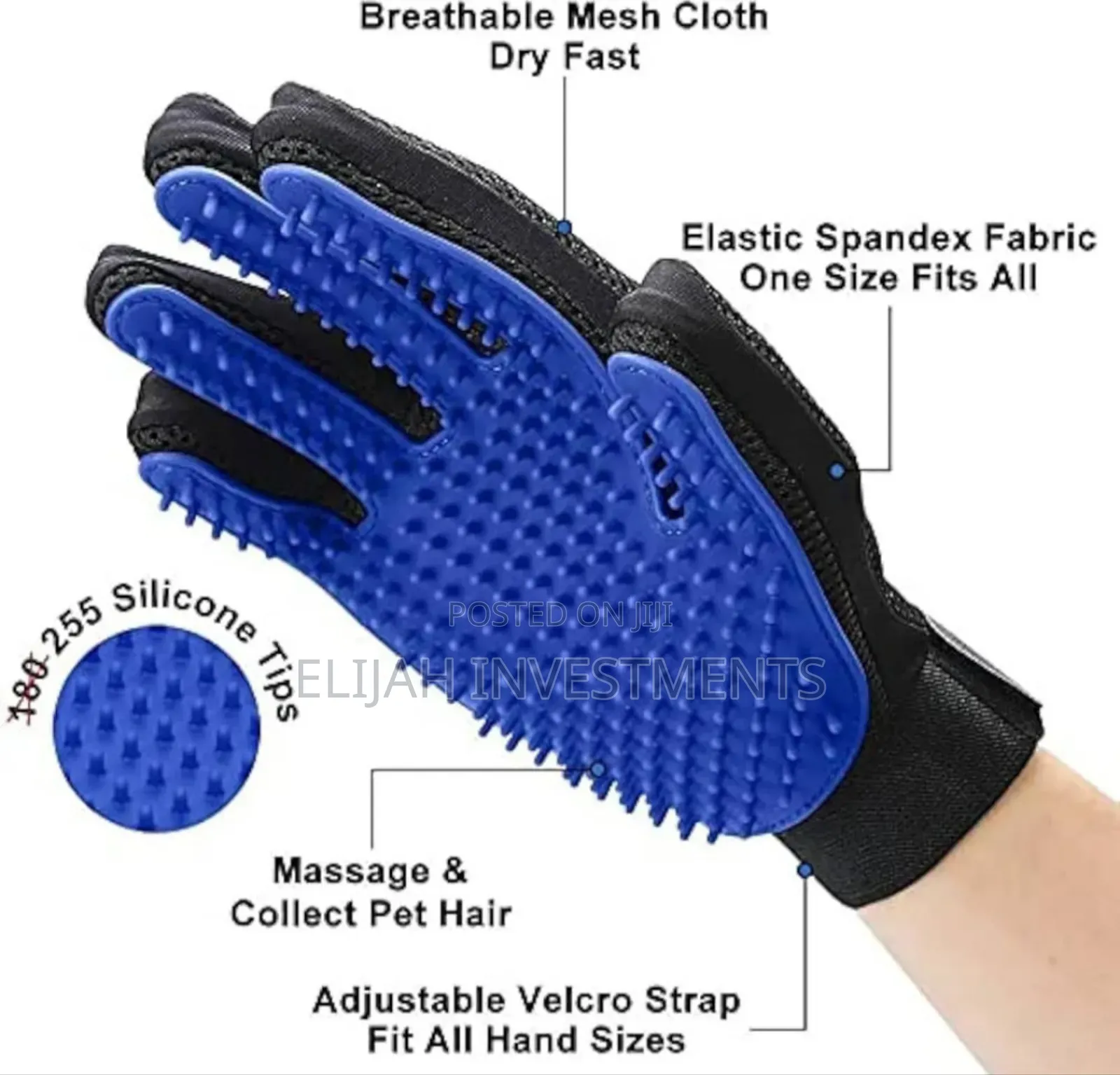 Dog and Cat Hair Hair Grooming and Bathing Glove