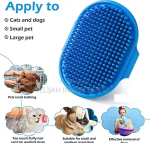 Dog Bath Brush, Pet Bath Comb Brush Soothing Massager