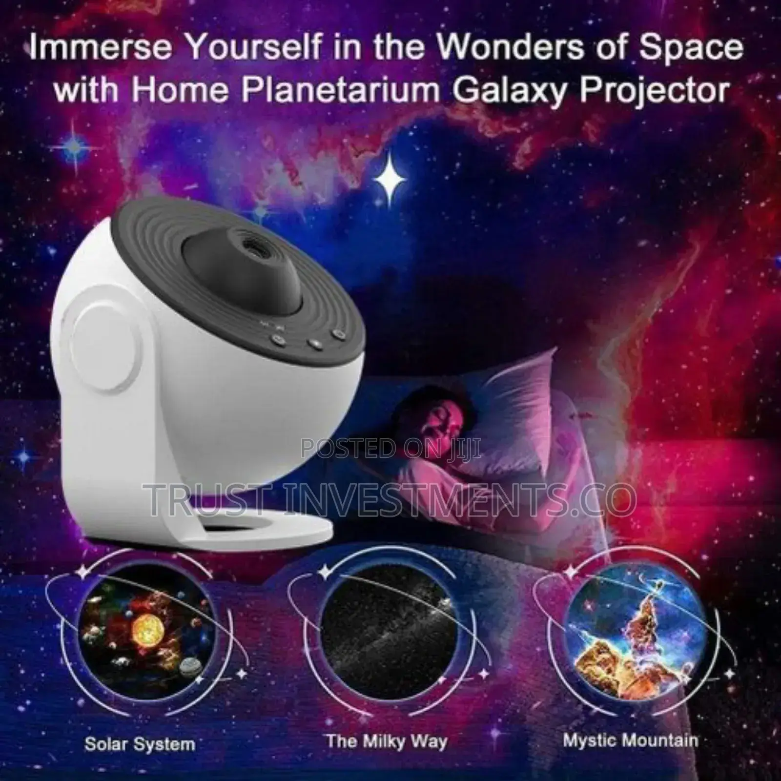 12 Films Led Star Timed Starry Sky Projector Nightlight 360°