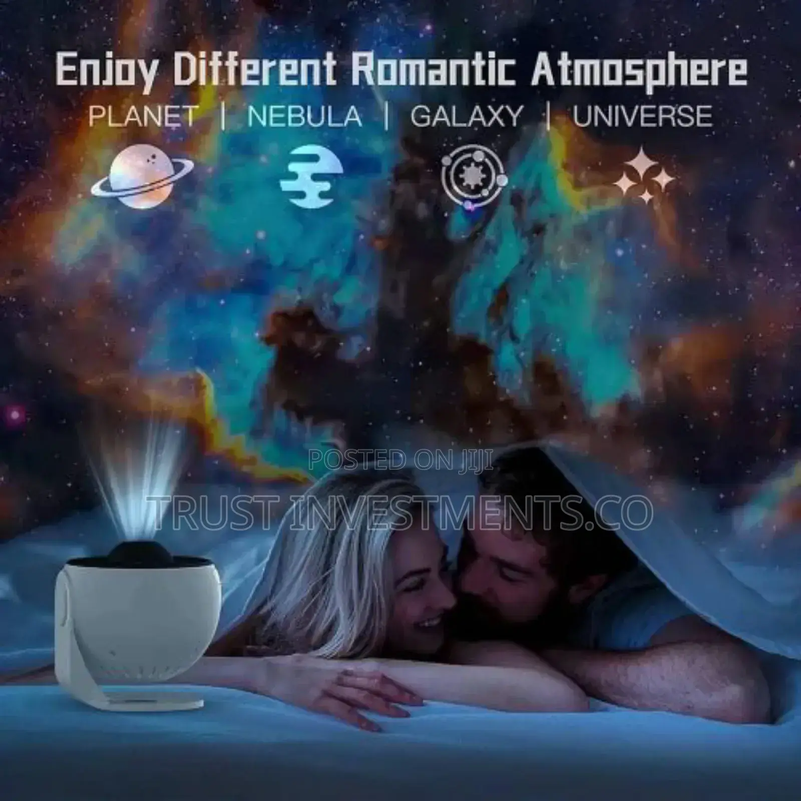 12 Films Led Star Timed Starry Sky Projector Nightlight 360°