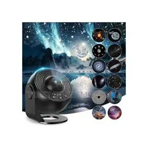 12 Films Led Star Timed Starry Sky Projector Nightlight 360°